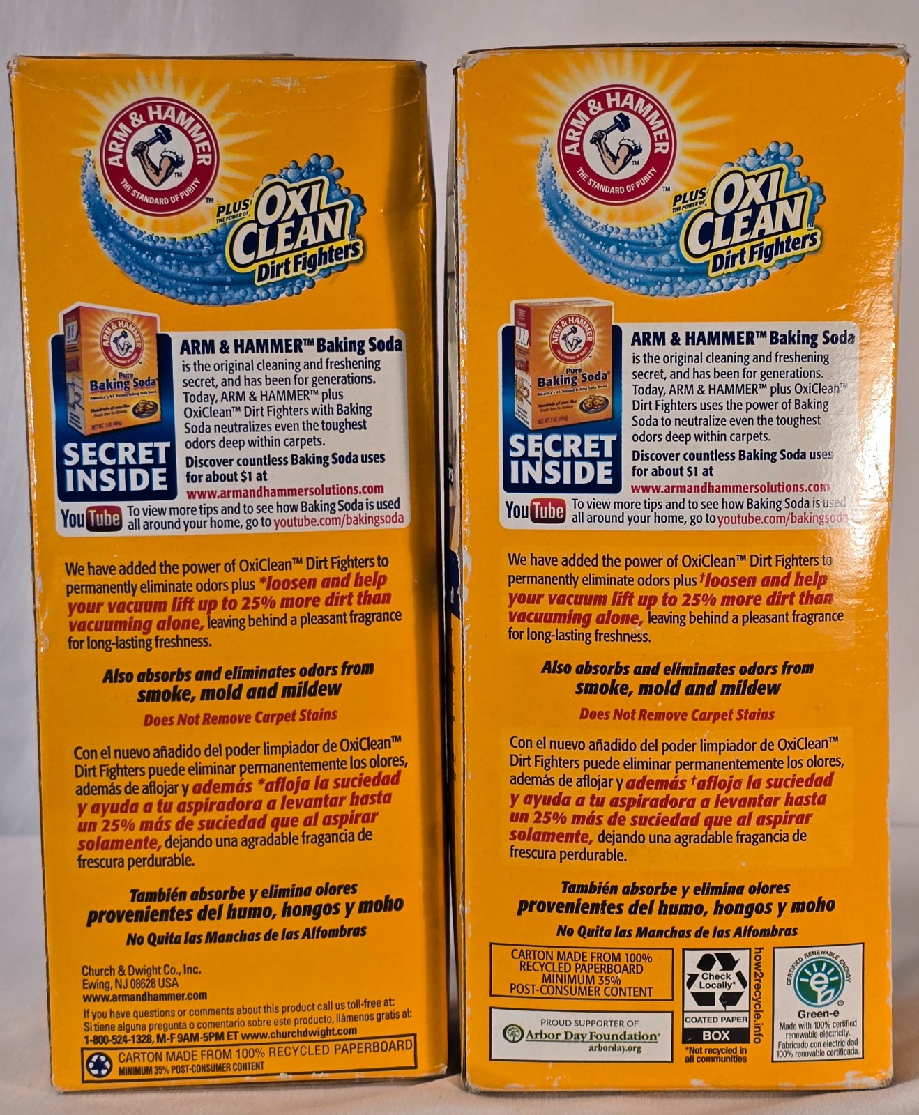 2 Boxes (Different Sizes) Arm & Hammer Pet Fresh Carpet Odor Eliminator