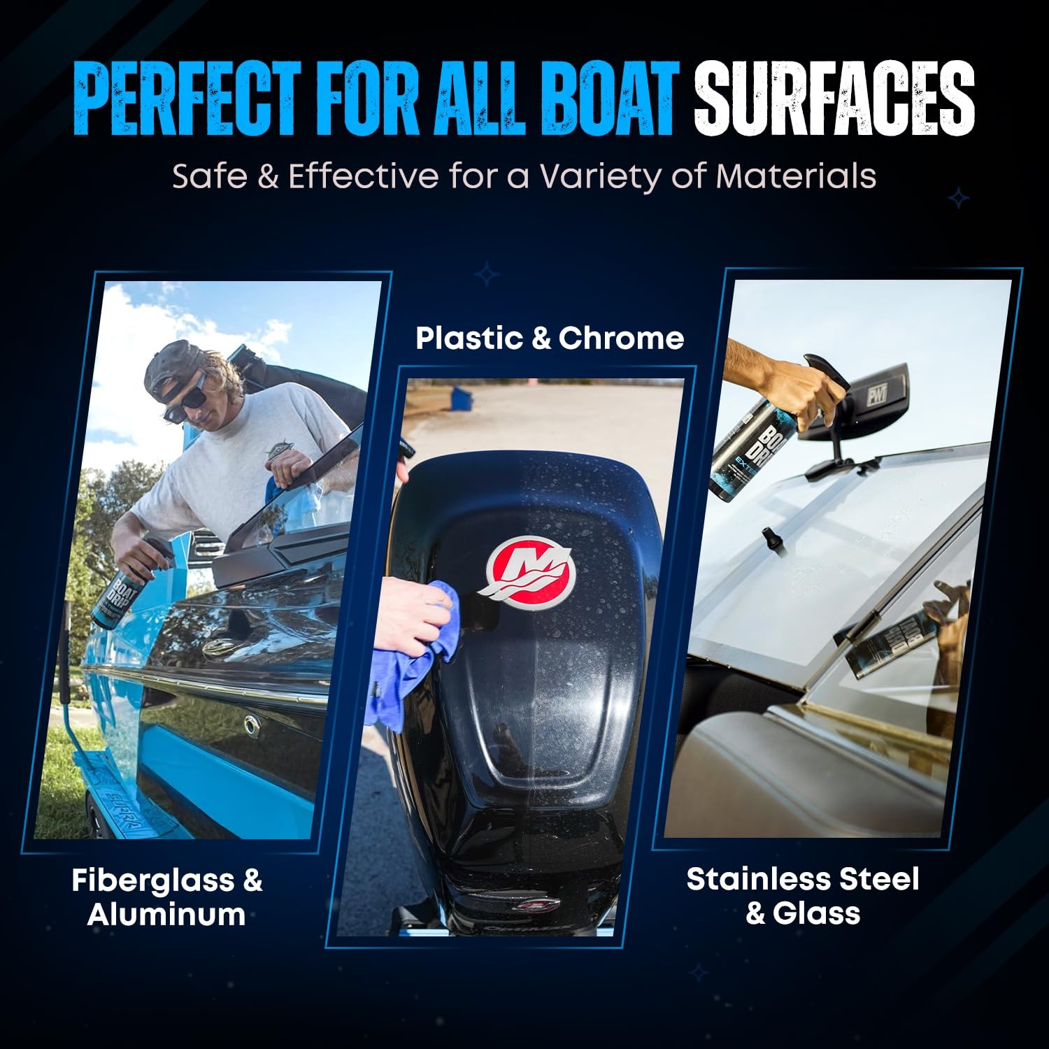 Boat Drip Exterior Cleaner, All Purpose Boat Cleaner with SiO₂ Ceramic Sealan…