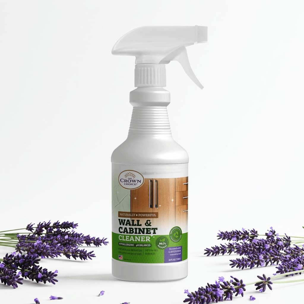 Multipurpose Lavender Wall Cleaner Spray – 24oz Stain Remover for Home Surfaces