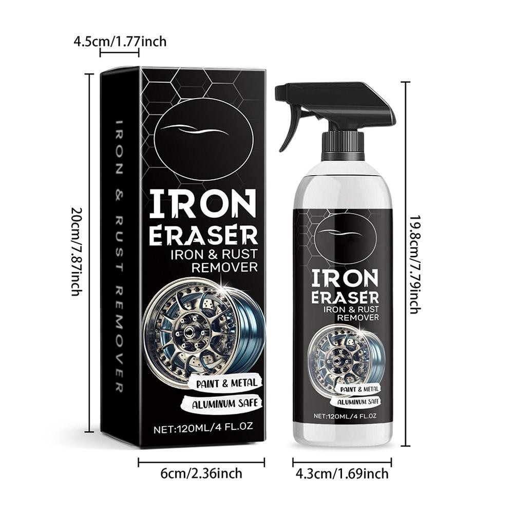 HOMONTH Iron Eraser Rust Remover Spray, Car Wheel Paint Brake Dust Fast Cleaner