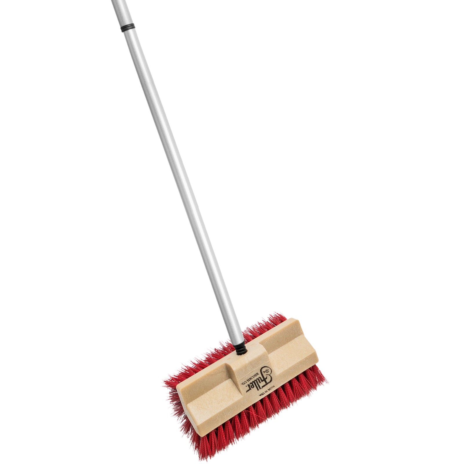 Heavy Duty Dual Surface Scrub Brush with Adjustable Telescopic Handle