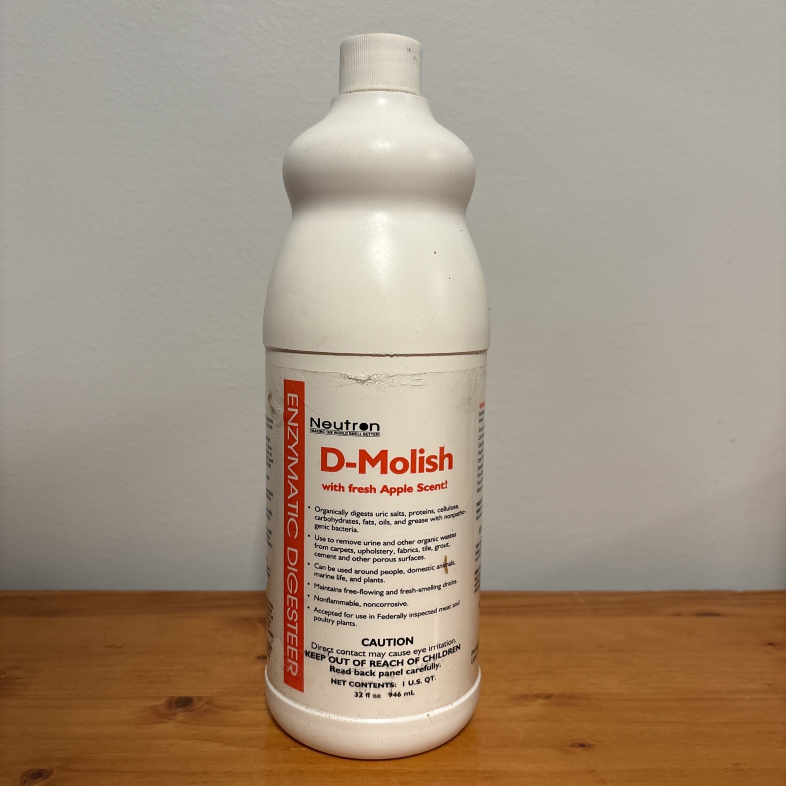 D-Molish Neutron Industries Enzymatic Digester & Deodorizer 1 quart (32 ounces)
