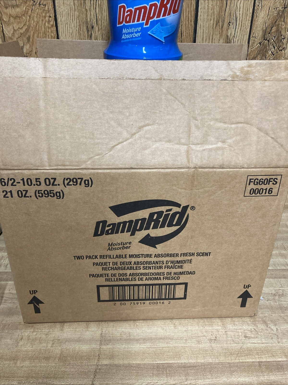 6 x2 Pack DampRid FG60FS Moisture Absorber, Fresh Scent, 10.5oz Each New