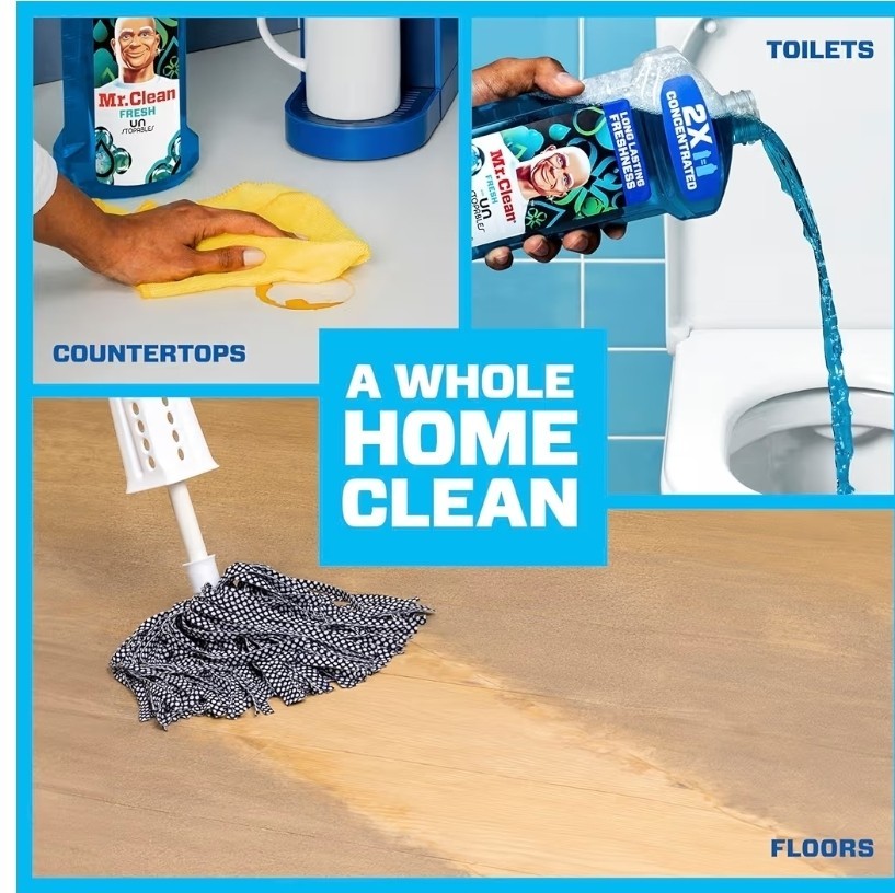 Mr. Clean 2X Concentrated Multi Surface Cleaner Unstopables Fresh Scent 41 oz.