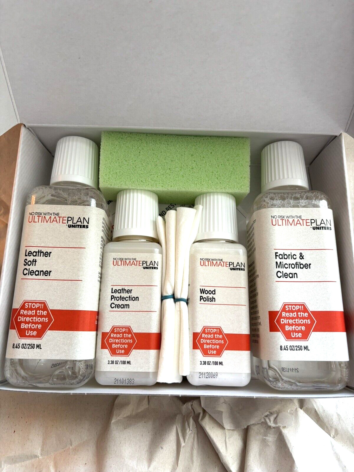 ULTIMATE PLAN Furniture CLEANING KIT Leather Wood Fabric, Uniters, NEW
