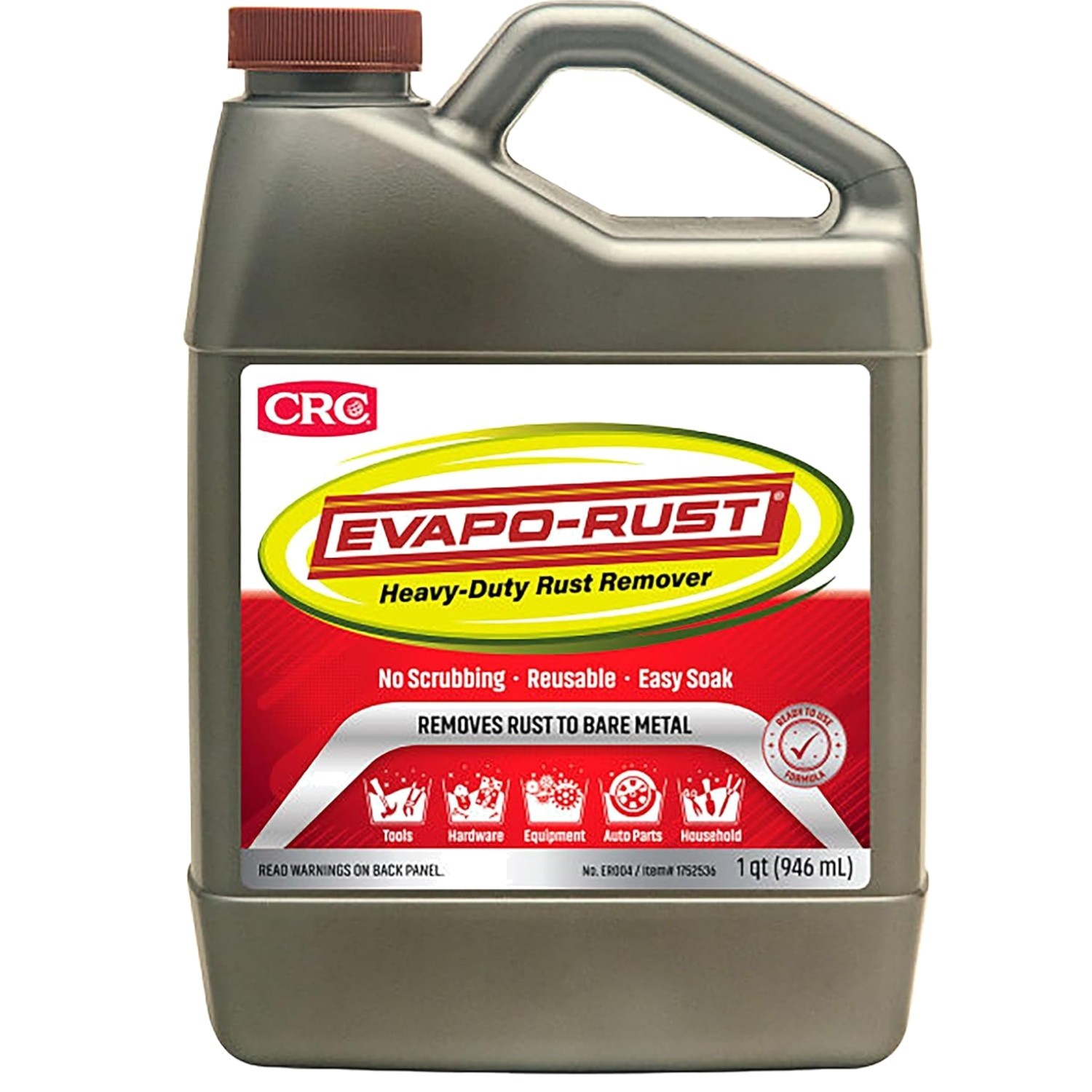 CRC Evapo-Rust, Heavy-Duty Rust Remover, Reusable, Acid-Free, Non-Corrosive, …