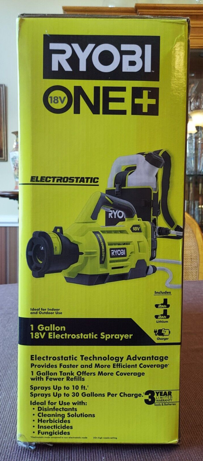 Ryobi 18V One+ Cordless Electrostatic Sprayer