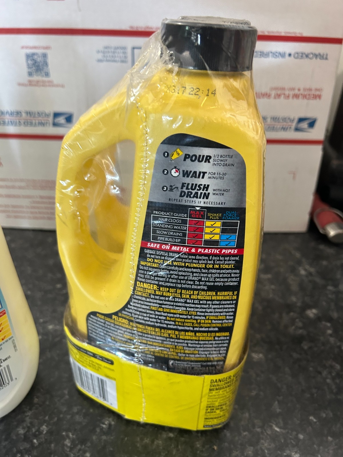 4-PACK LIQUID PLUMR maintenance Drano Max Gel Clog Remover Commercial Line 42 Oz