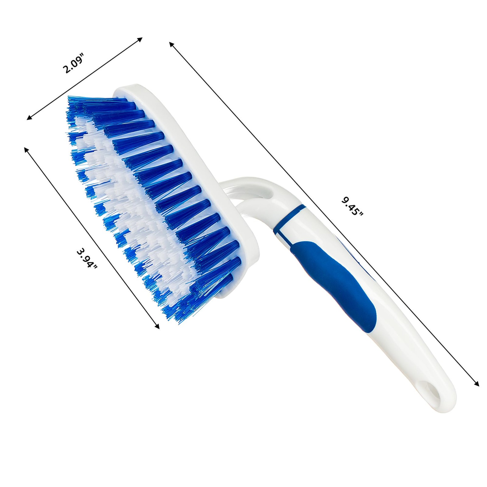 2-Pack Scrub Brush for Cleaning with Long Handle,Medium Firm Brush Bathroom C…