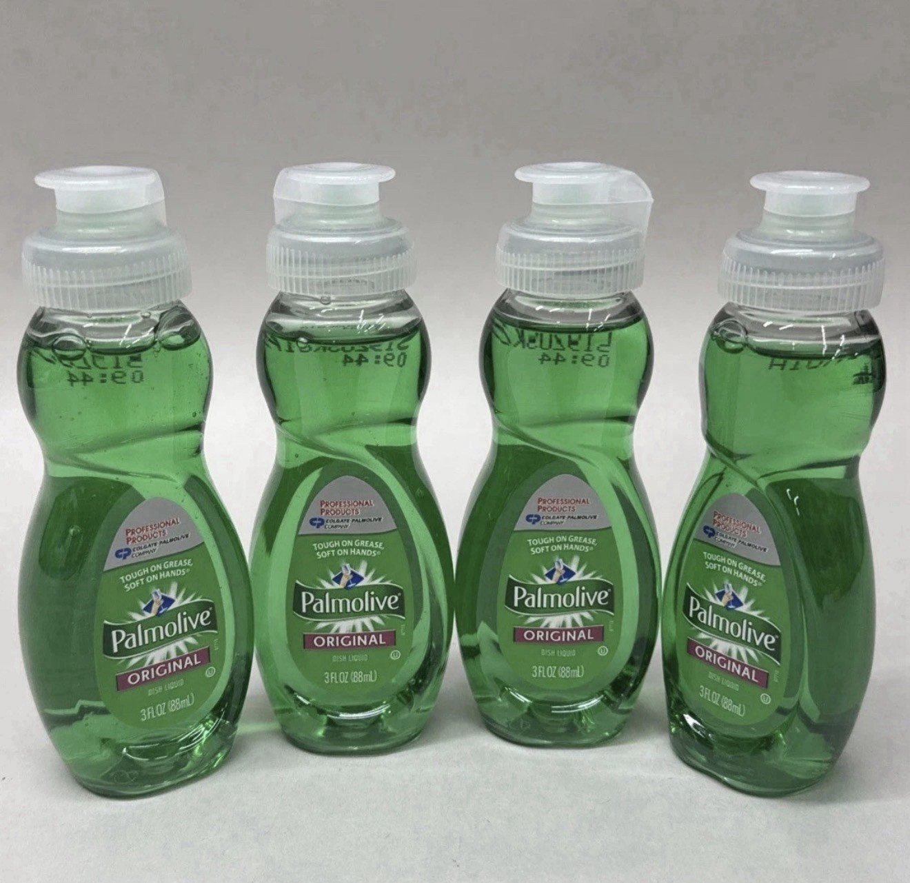 Lot Of 4! PALMOLIVE Travel Size Liquid DISH SOAP 3 oz each Camping RV Travel