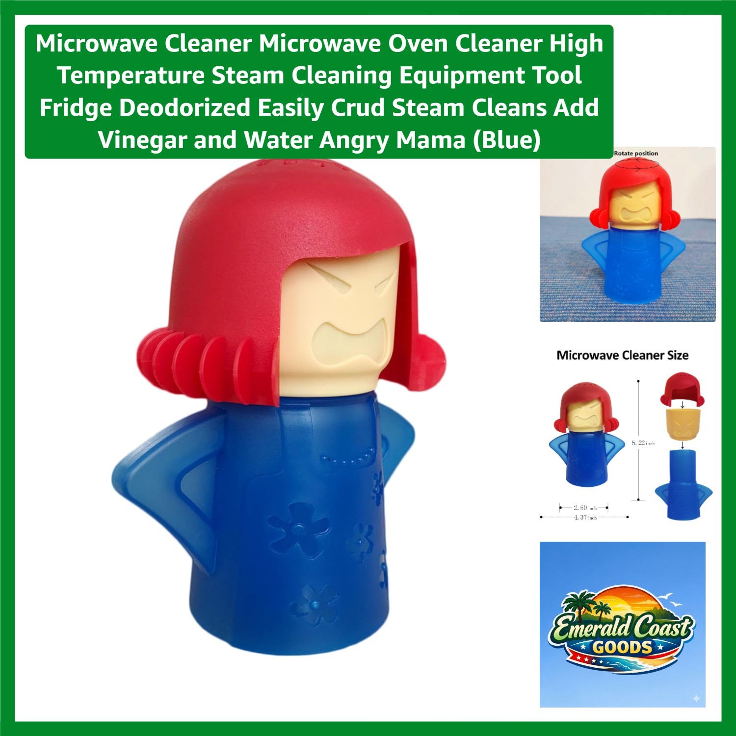 Safe and Fun Angry Mama Microwave Cleaner – Portable High-Heat Steam Tool