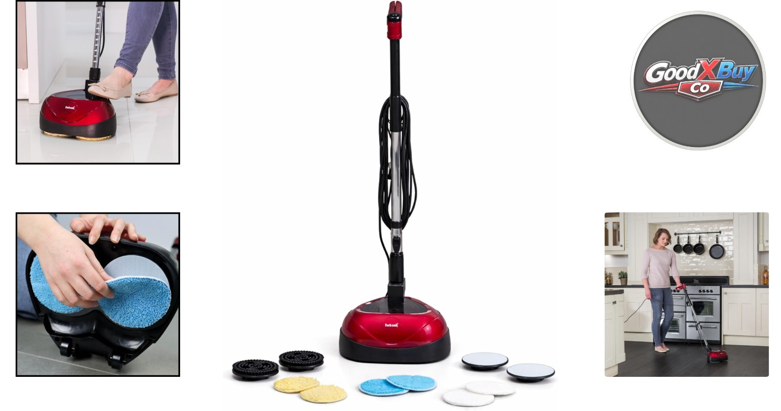 EP170 Multi-Use Floor Polisher Cleaner Scrubber & Buffer 2200 RPM Lightweight…
