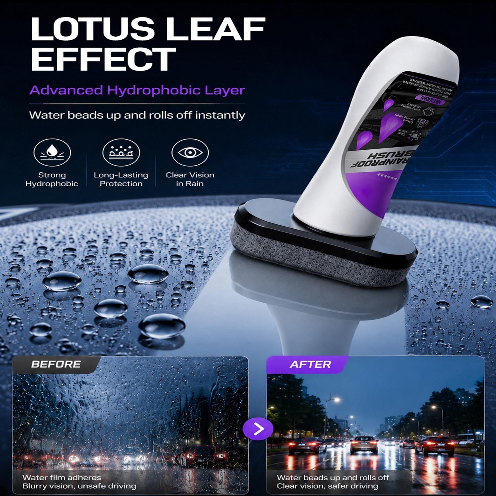 2026 New For Car Window Glass Automotive Oil Film Cleaner Car Windshield Cleaner