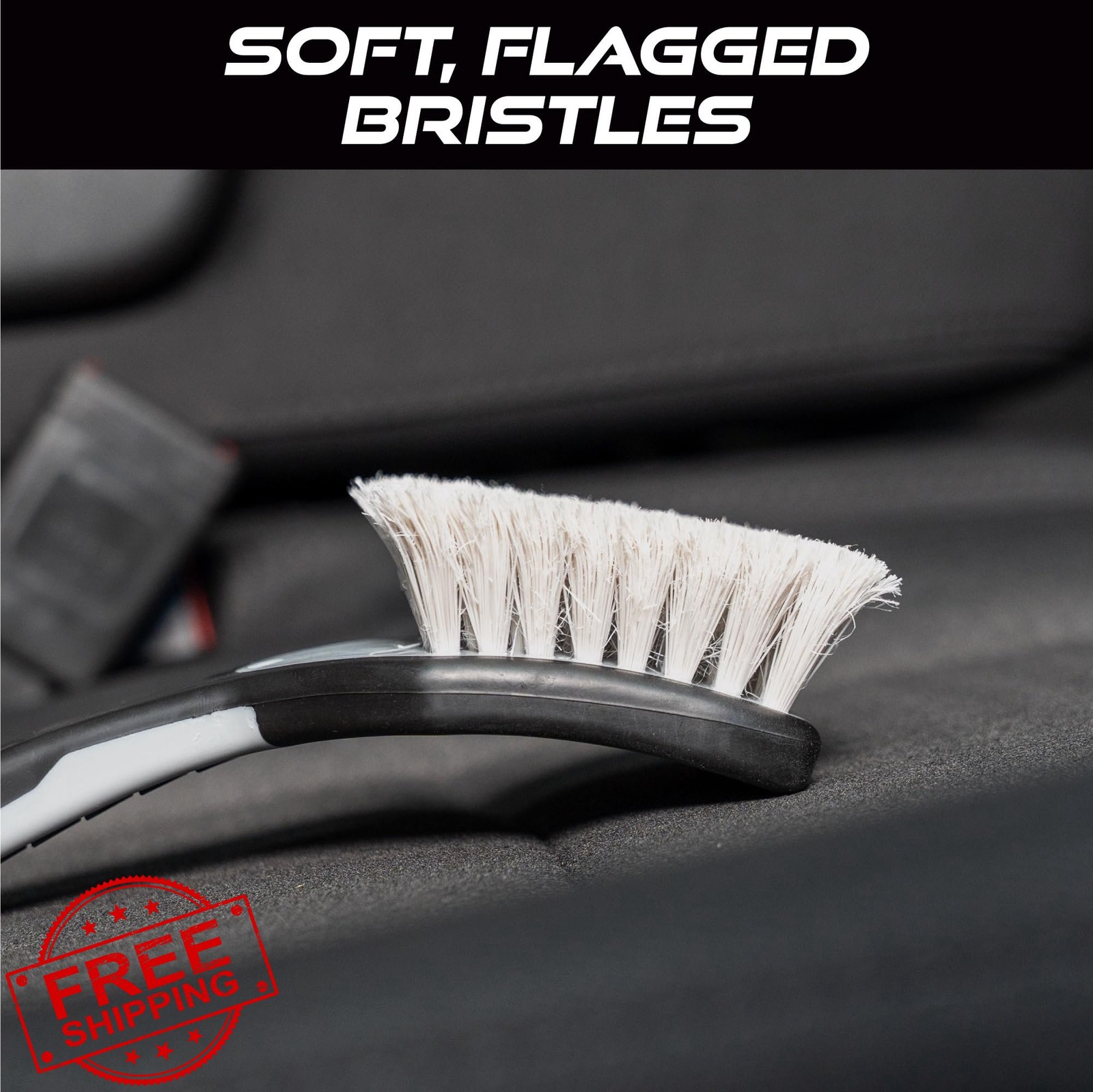 VIKING Upholstery Cleaner Scrub Brush Grey 9.3″