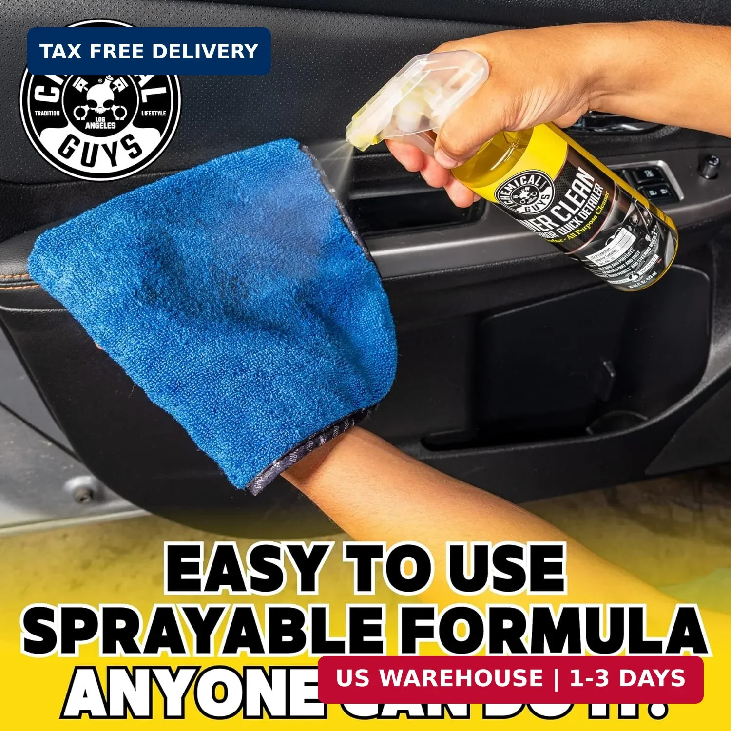 Chemical Guys InnerClean Interior Detailer Protectant Car Cleaning Spray 16 oz