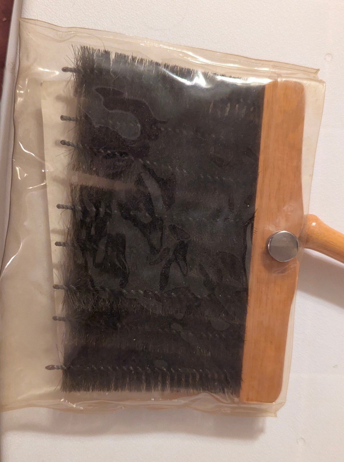 NOS LILLIAN VERNON BLIND CLEANING TOOL WOODEN HANDLE