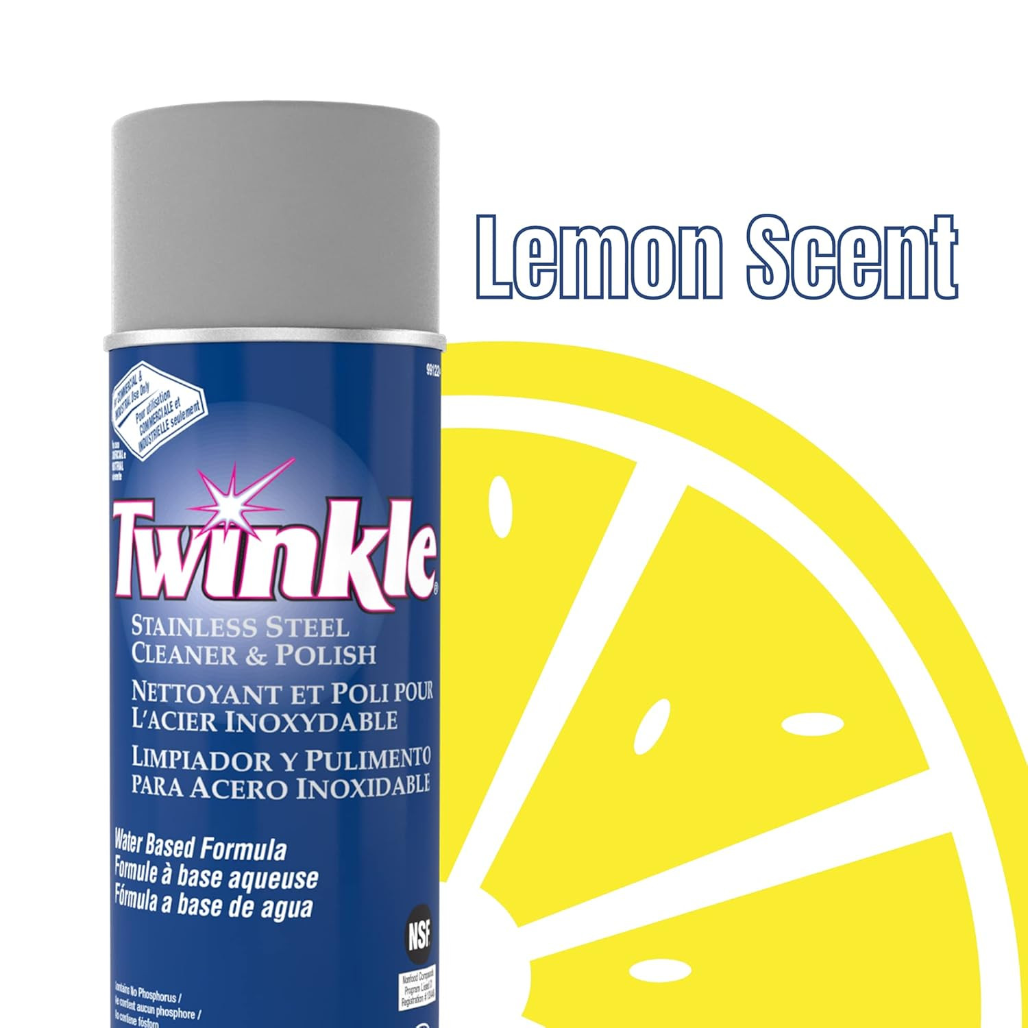 991224 Twinkle Stainless Steel Cleaner & Polish, Removes Tarnish from Brass, Alu