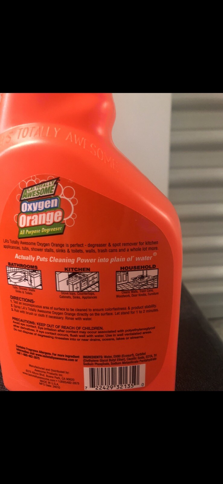 (2-Pck) LA’s Totally Awesome Oxygen Orange Degreaser 32oz each Bottle Spray