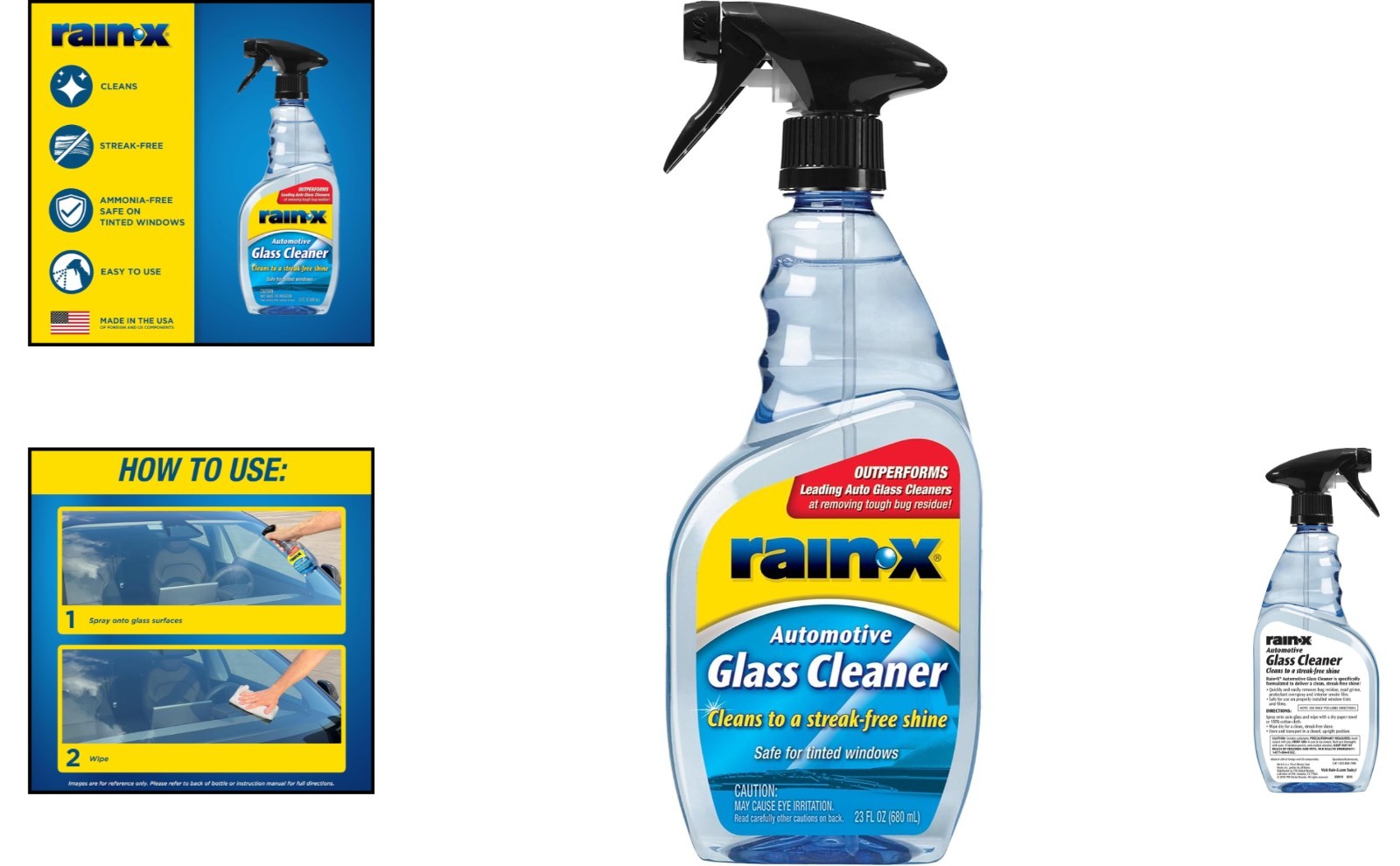 Professional-Grade RainX 23 Oz Glass Cleaner – Streak-Free & Non-Toxic Formula