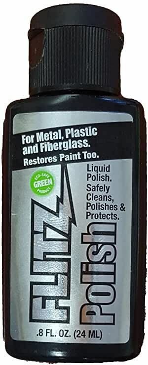 FLITZ® PRO LIQUID POLISH FOR METAL, PLASTIC, FIBERGLASS, ETC – W/ FLITZ CLOTH