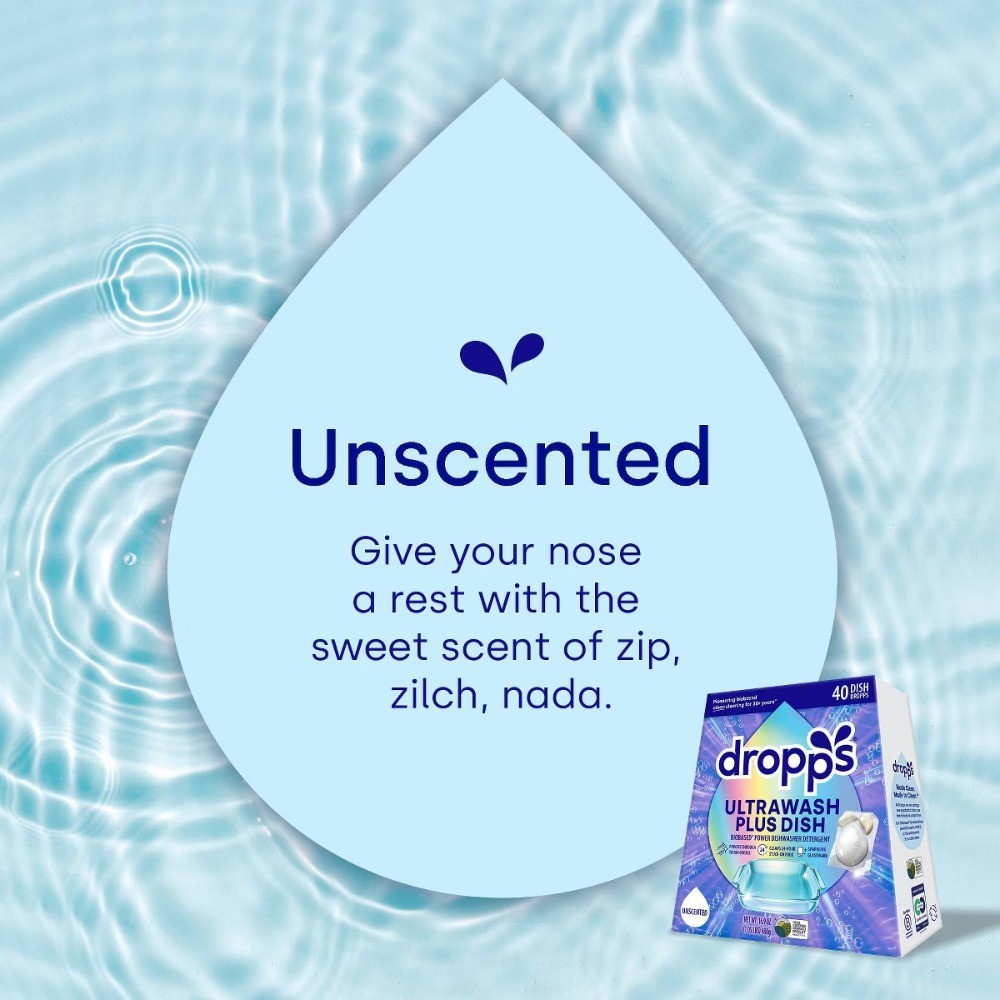 Dish UltraWash Plus Biobased Detergent Pods – Unscented – 16.93oz/40ct