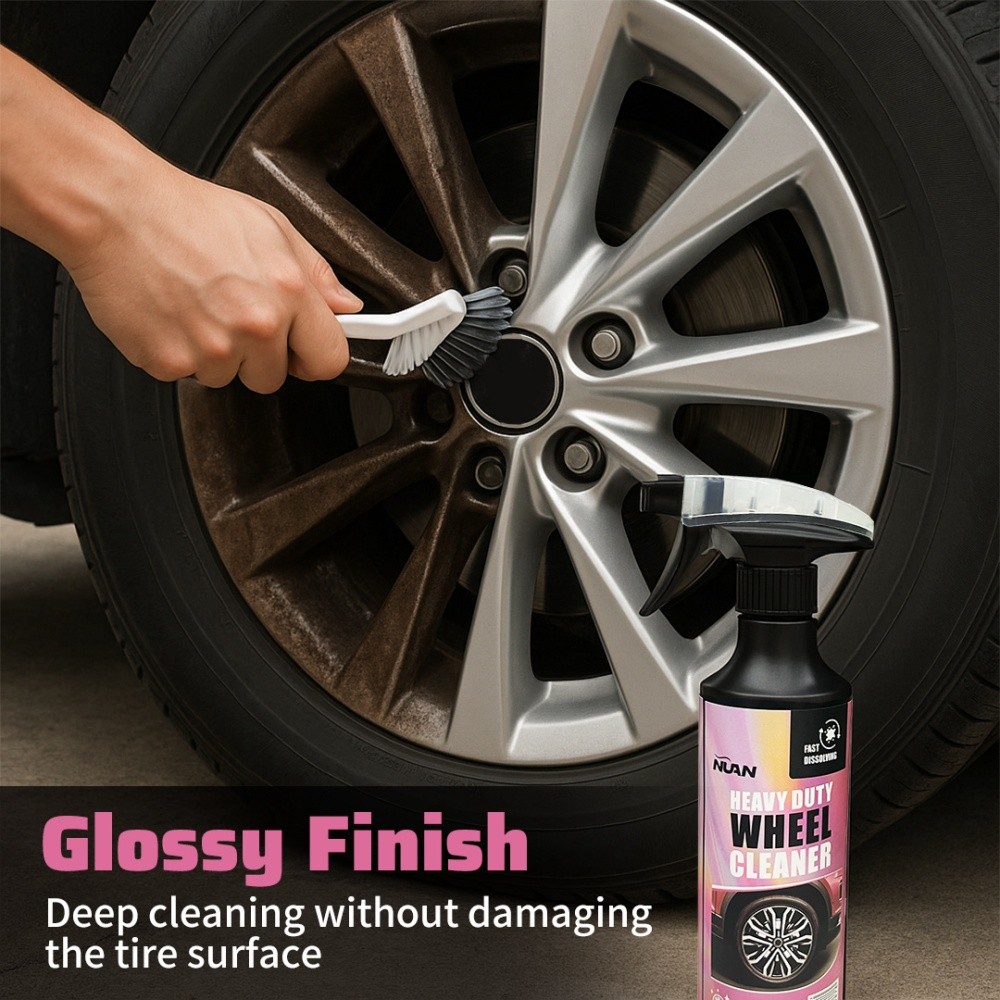 1-3Pack 270ml Powerful Wheel Cleaner Repair Polishing Car Rim Tire Cleaning Kit