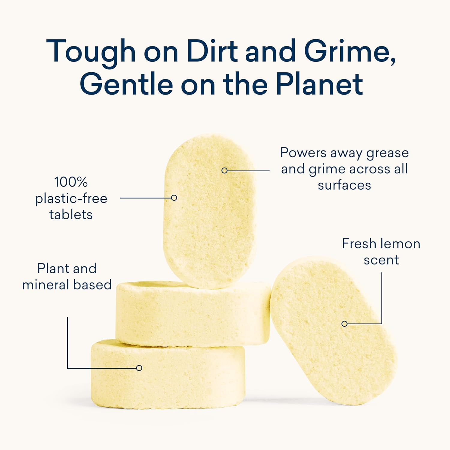 Multi-Surface Cleaner, 4-Pack Refill, Fresh Lemon Scent, All-Purpose, Eco-Friend