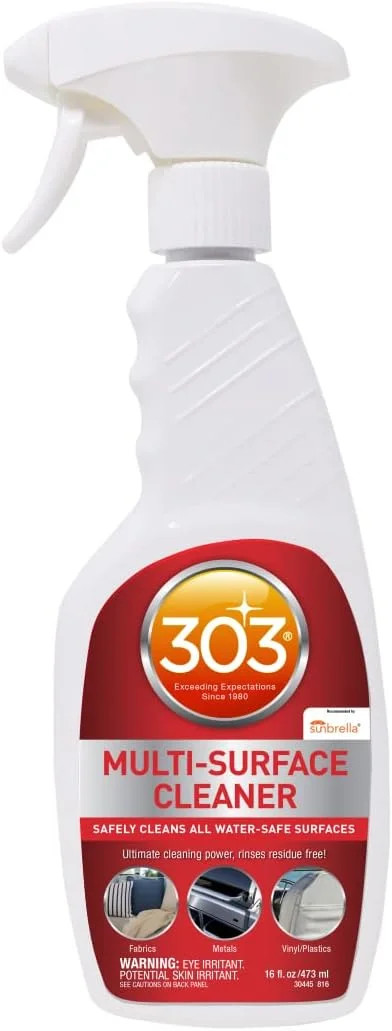 303 Products Multi-Surface Cleaner Spray, Residue-Free Cleaning for Vinyl, Fabri