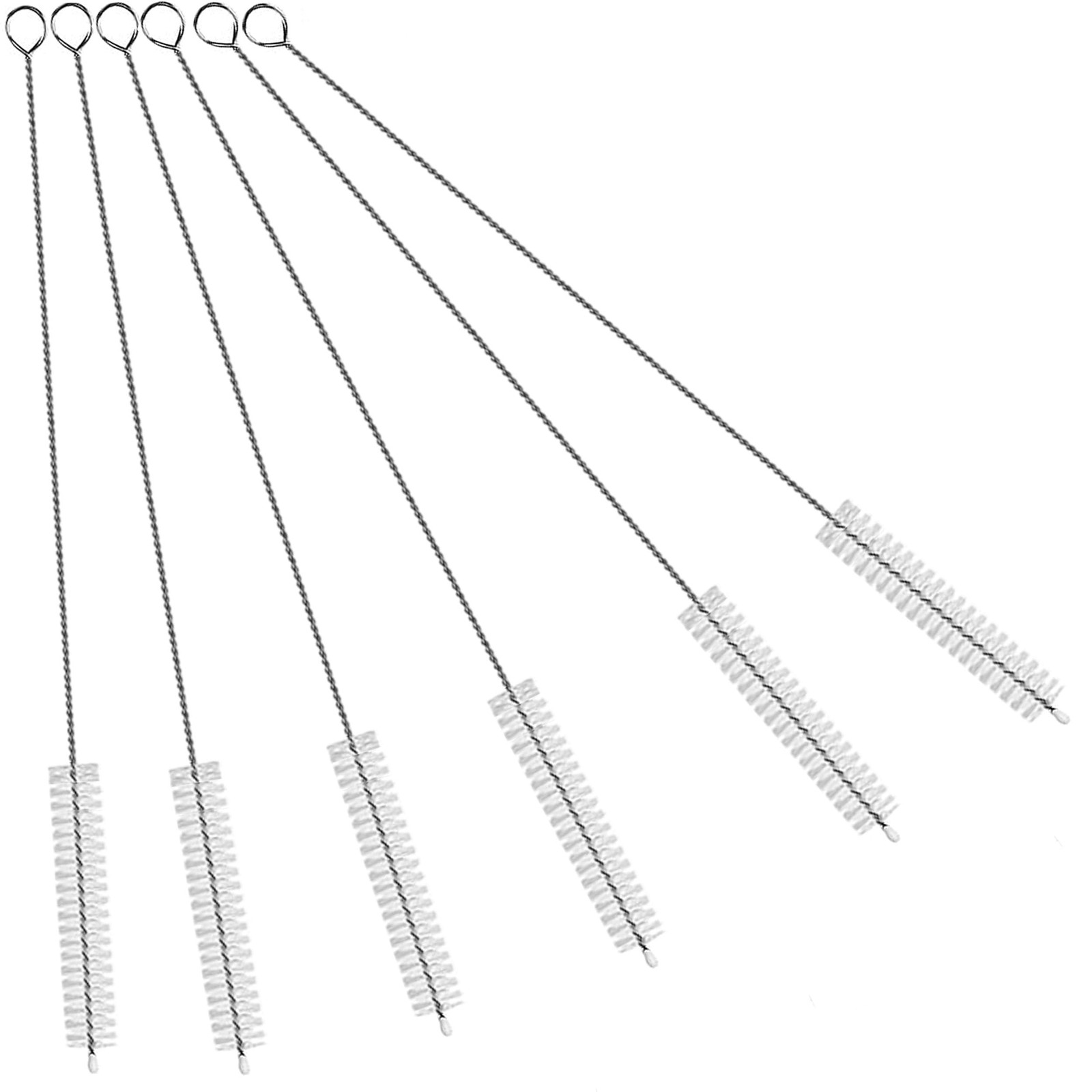 Straw Cleaner Brush with 304 Stainless Steel and Nylon Bristles, Straw Brush …