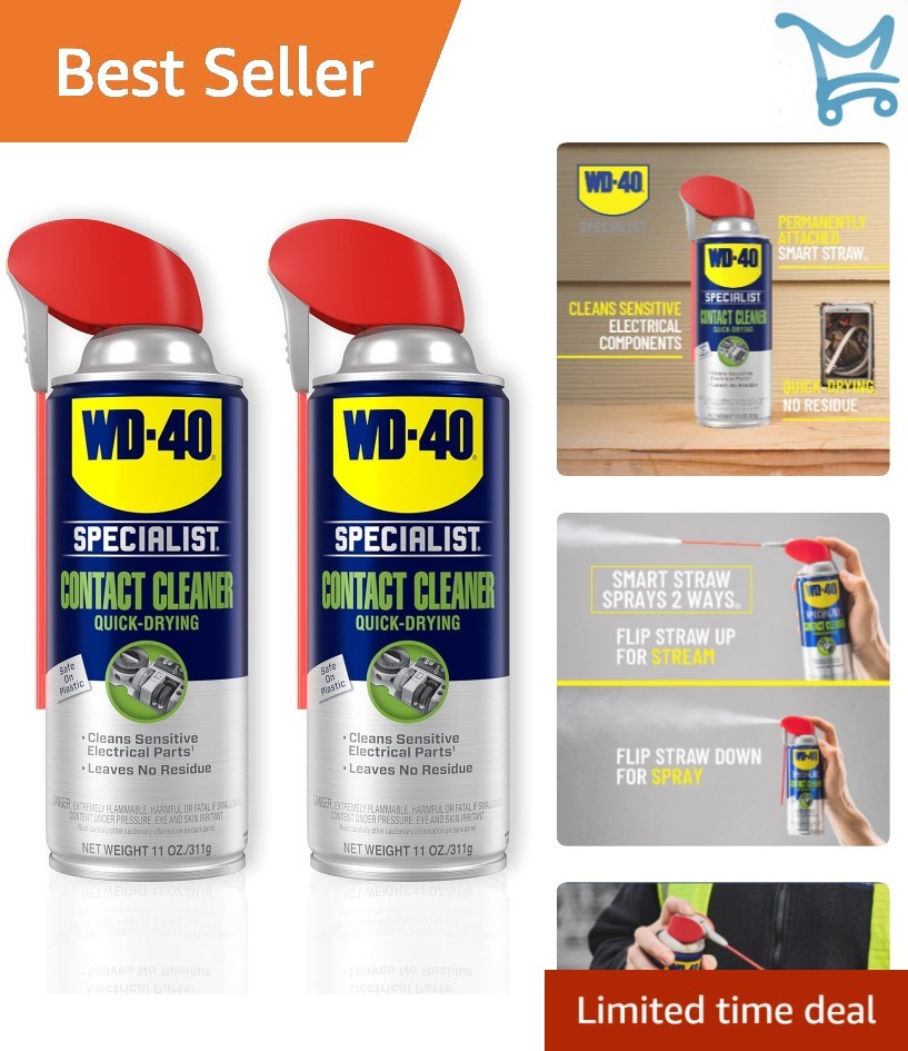 Electrical Contact Cleaner Spray Twin Pack 11 Oz Residue Free Precision