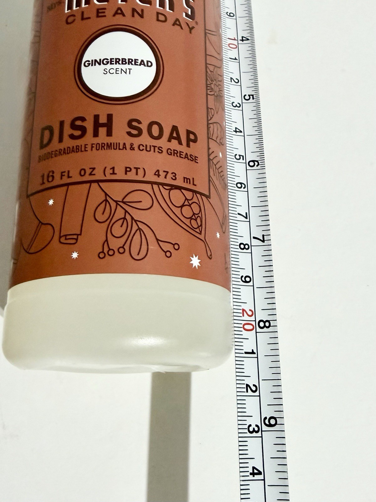 Mrs Meyers Clean Day Dish Soap Limited Edition Scent Gingerbread 16 fl oz NEW