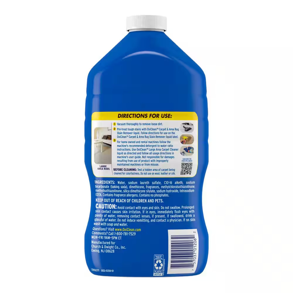 64 Oz. Oxi Clean Large Area Carpet Cleaner Free Shipping