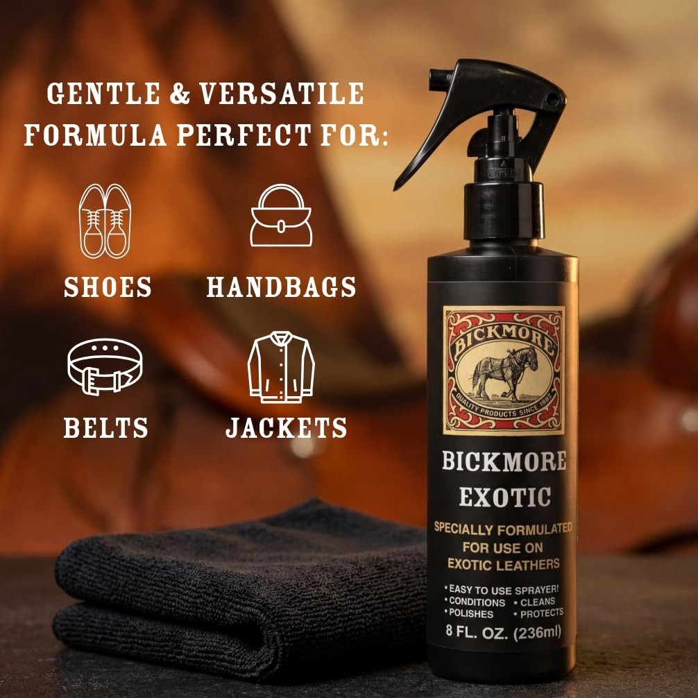 Exotic Leather Cleaner & Conditioner for All Skins – Premium Care & Protection