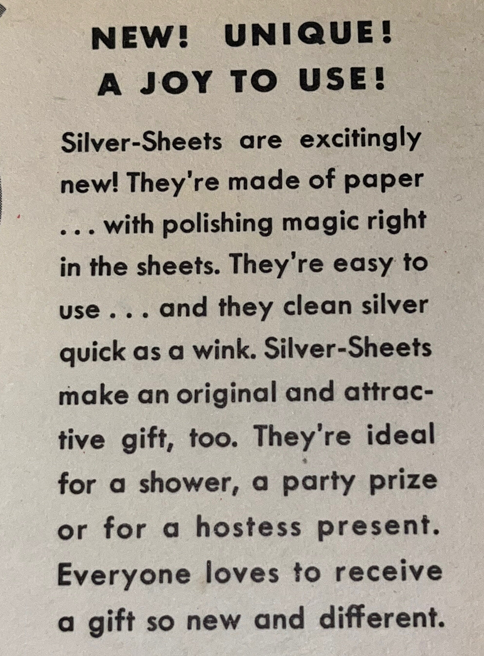 Silver Polishing Sheets 24 Count 1945 Silver Sheets NEW Unopened Package Vintage