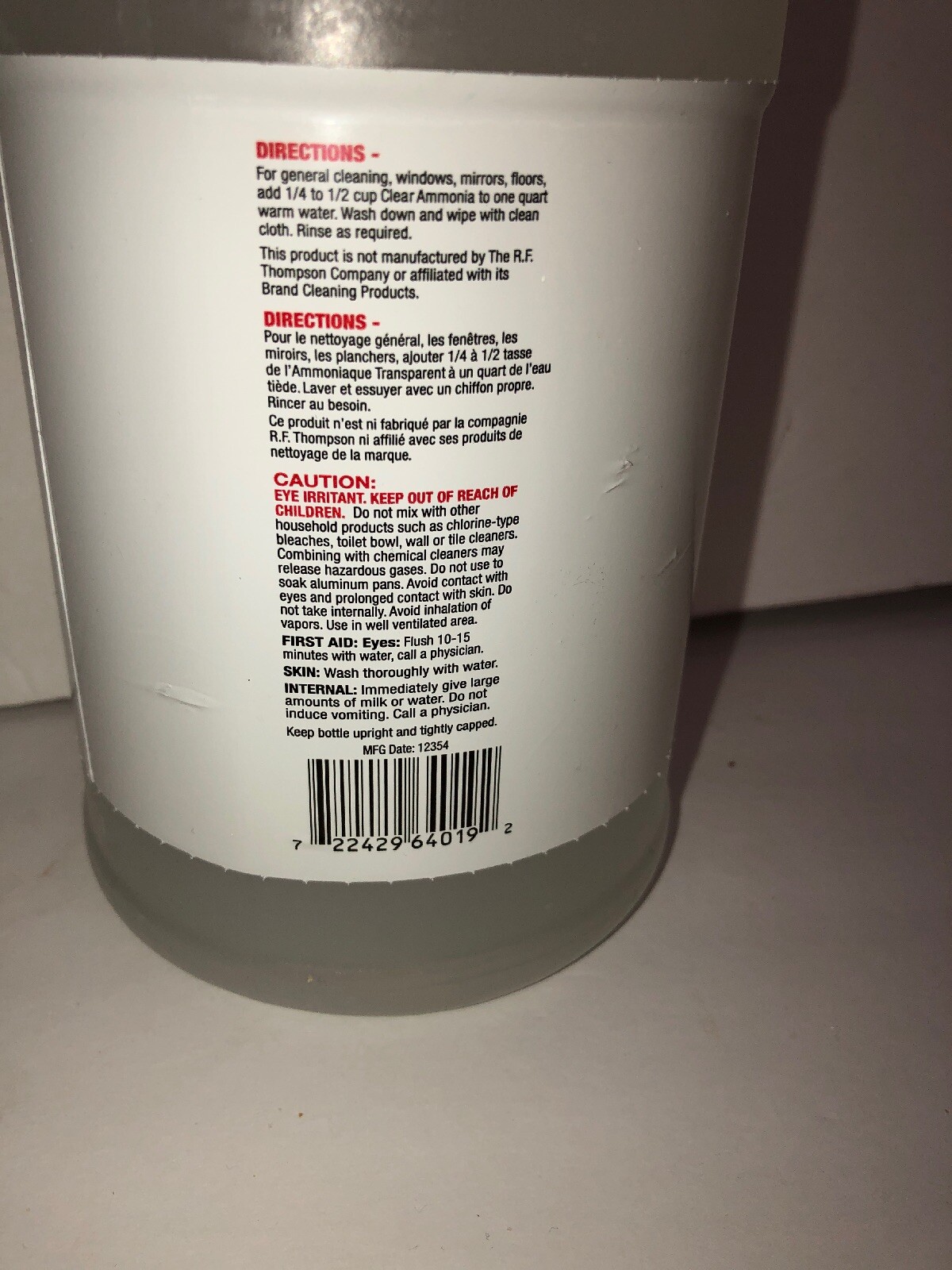 la’s totally awesome clear amnonia 64 oz-SHIPS N 24 HOURS