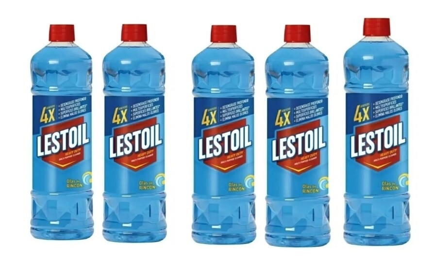 LESTOIL RINCON WAVES SCENT HEAVY DUTY MULTI-PURPOSE CLEANER (5 BOTTLES-28oz.)