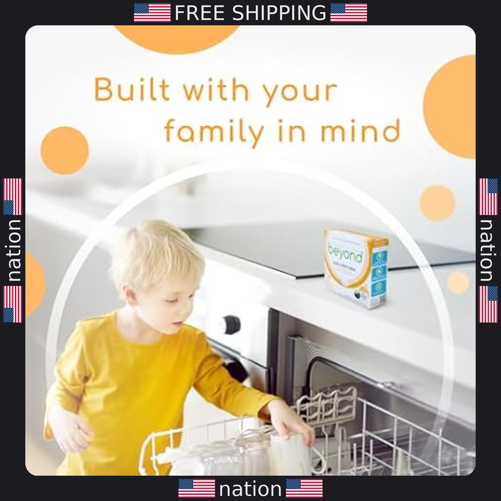 Beyond Auto Dishwasher Tablets – 32 Fragrance & Dye-Free Biobased Tabs