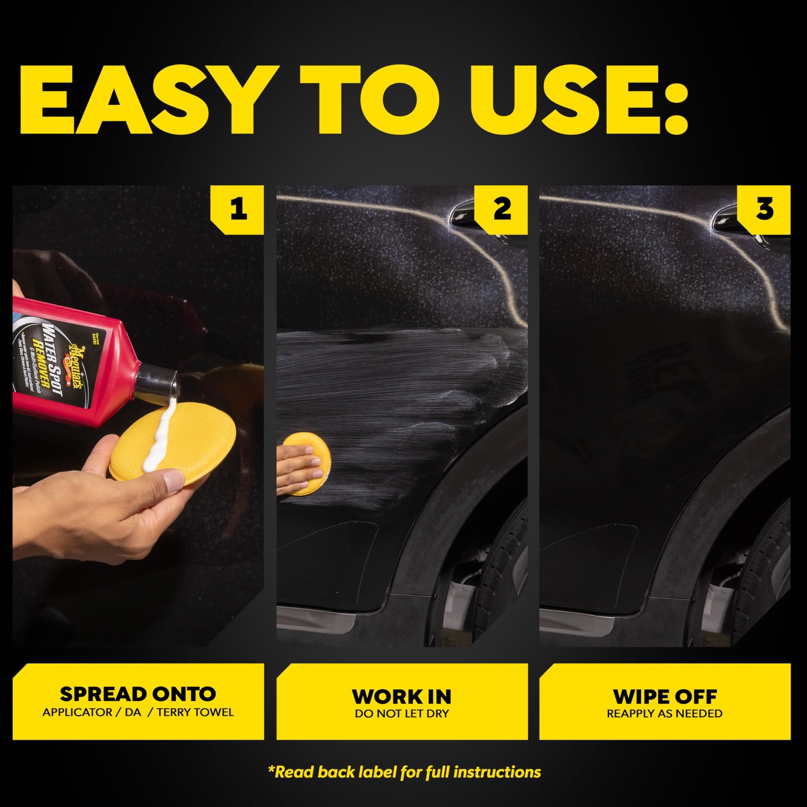 Meguiars Water Spot Remover, Heavy Duty Water Spot Remover for Cars, Remove W…
