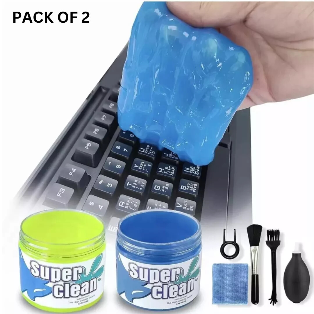 2 pack SUPER CLEAN MAGIC GEL Car Auto Detailing Keyboard Dust Cleaner -1P