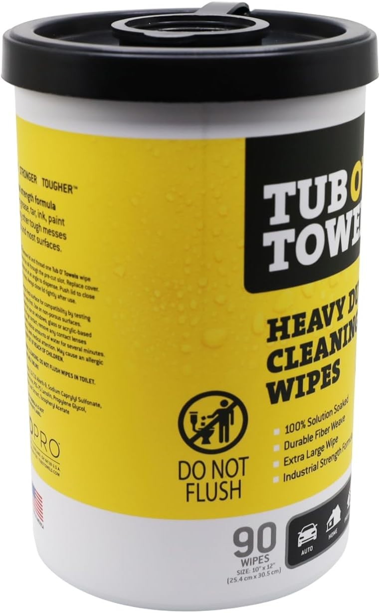 Heavy Duty Multi-Surface Cleaning Wipes, 90-Count Canister