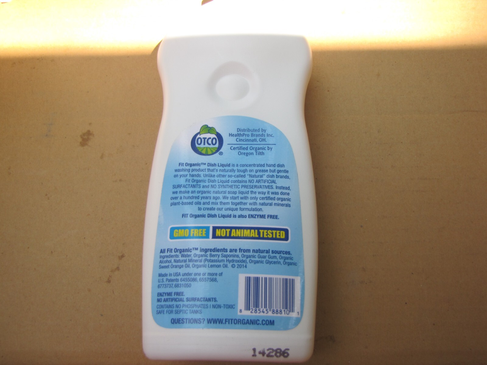 FIT ORGANICS DISH LIQUID FRESH SCENT 25 OZ RARE HTF LAST ONES