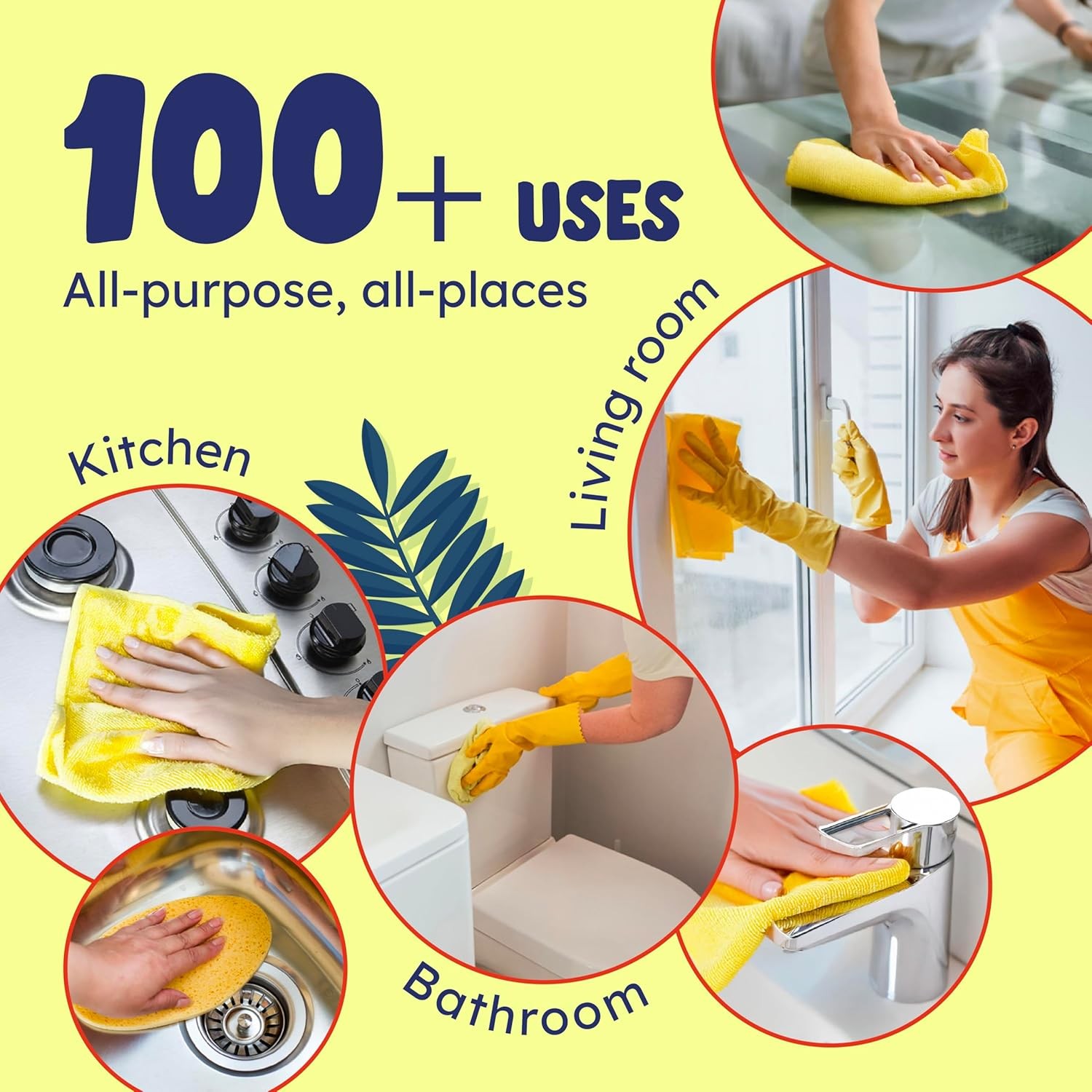 Originally Yellow Lemon Vinegar Cleaning Spray 3 Pack