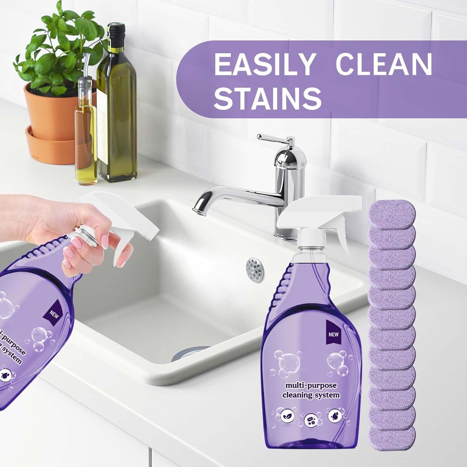 Clean Spray Cleaner for Ovens, Spray Oven Cleaner, Multi-Surface Cleaners with C