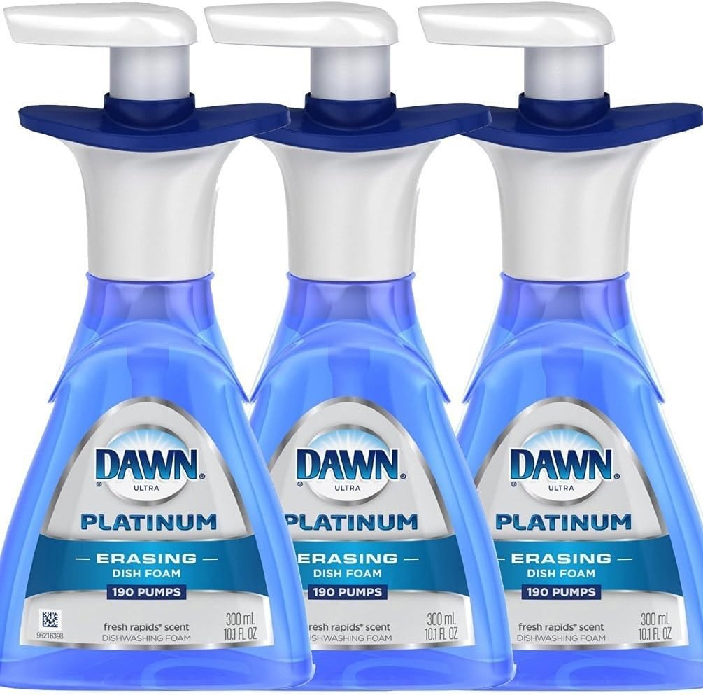 Ultra Platinum Foam Dishwashing Foam Fresh Rapids Scent 10.1 Fl Oz…