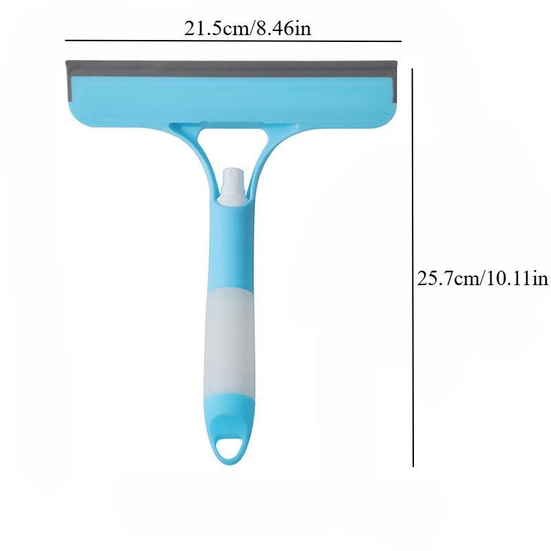 3-in-1 Shower Scraper Cleaner Bathrooms Glass Cleaning Mirror with Watering Can