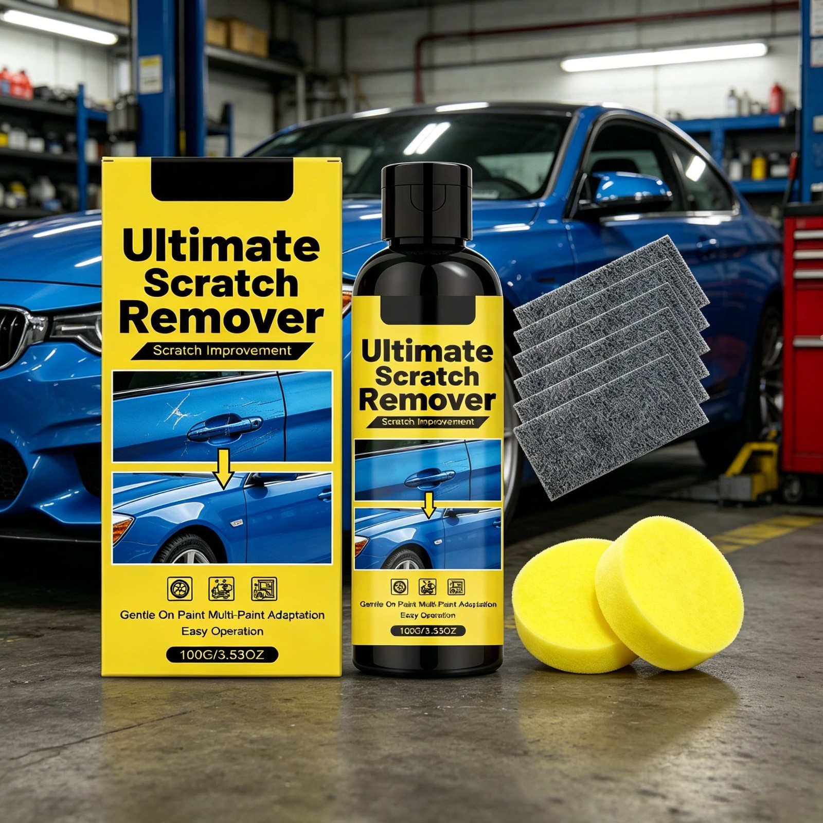 Car Scratch Repair Kit Nano Cloth Wipe off Abrasion Scratches Restore Original P