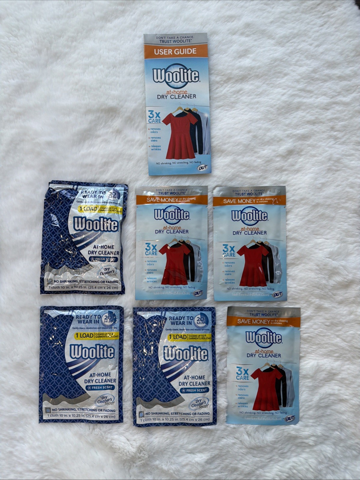 Woolite at Home Dry Cleaner Sheets 6 Total Discontinued