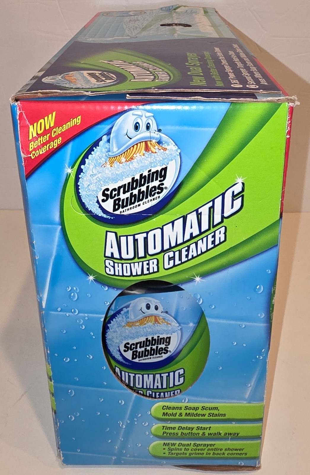 (NEW) Scrubbing Bubbles DUAL SPRAYER Automatic Shower Cleaner Kit with 2 Refills