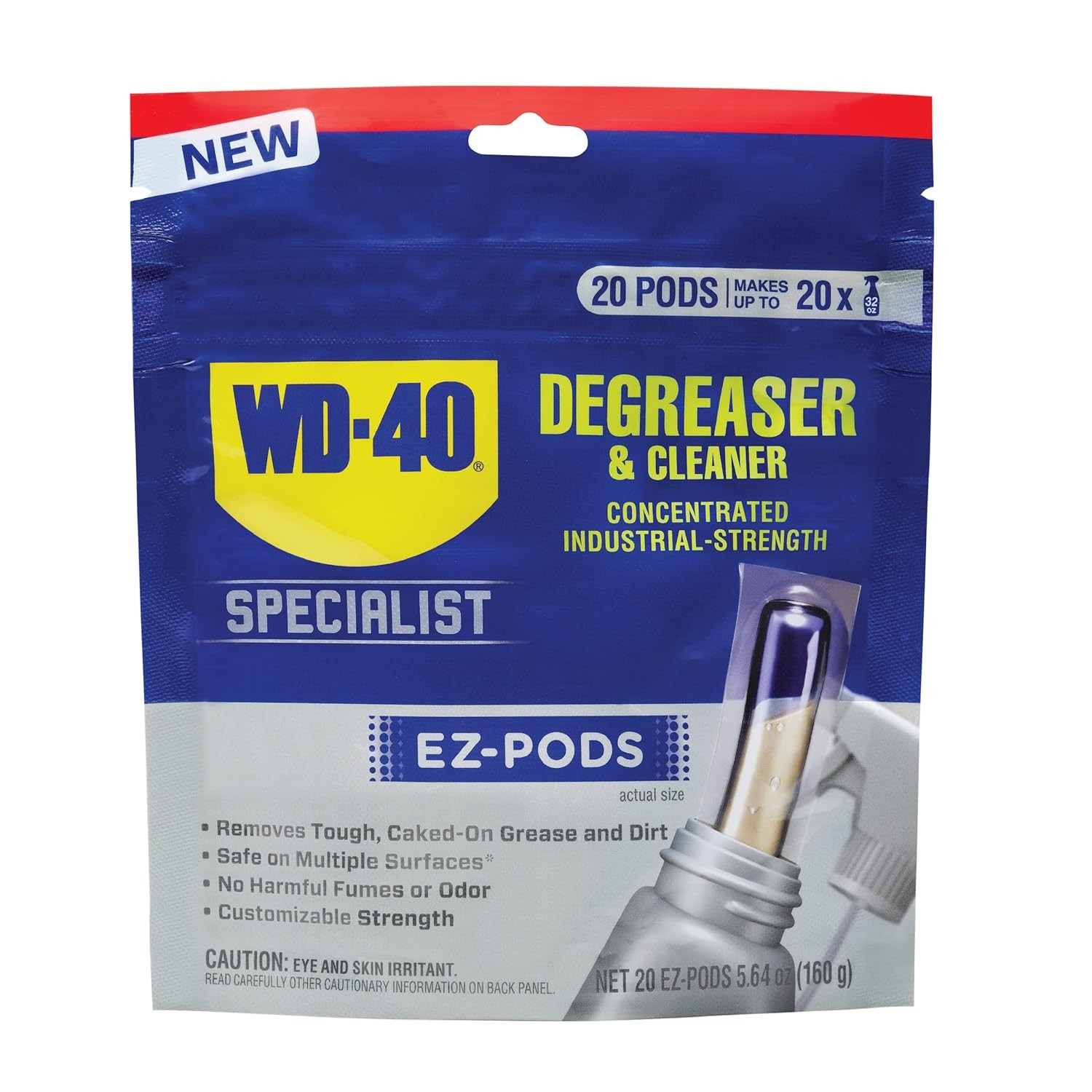 WD 40 Degreaser Cleaner EZ PODS Multi Surface Cleaning Pack of 20