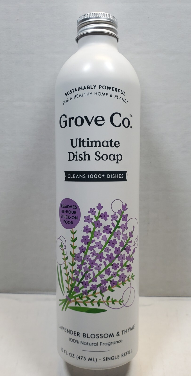 Grove Co. Ultimate Dish Soap Refill, Lavender Blossom & Thyme, 16 fl oz